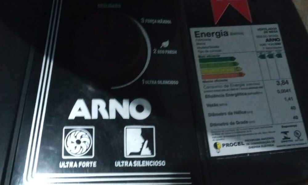 Ventilador 40 cm Silence Force Arno Preto/ Prata 110V - Imagem 3