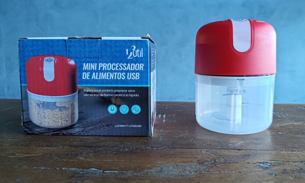 Mini Processador De Alimentos 3 Lâminas USB - Imagem 4