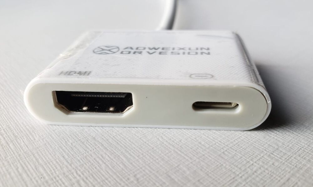 Adaptador AV digital 1080p com entrada para alimentação - Imagem 2