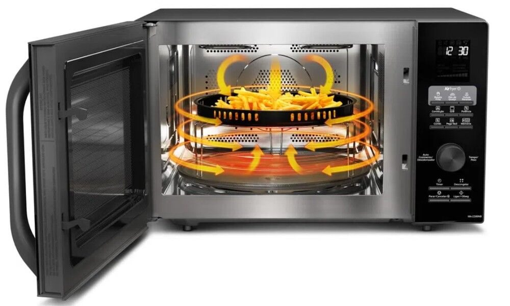 Micro-ondas Air Fryer Panasonic 30 Litros CD89 Preto 220V - Imagem 4