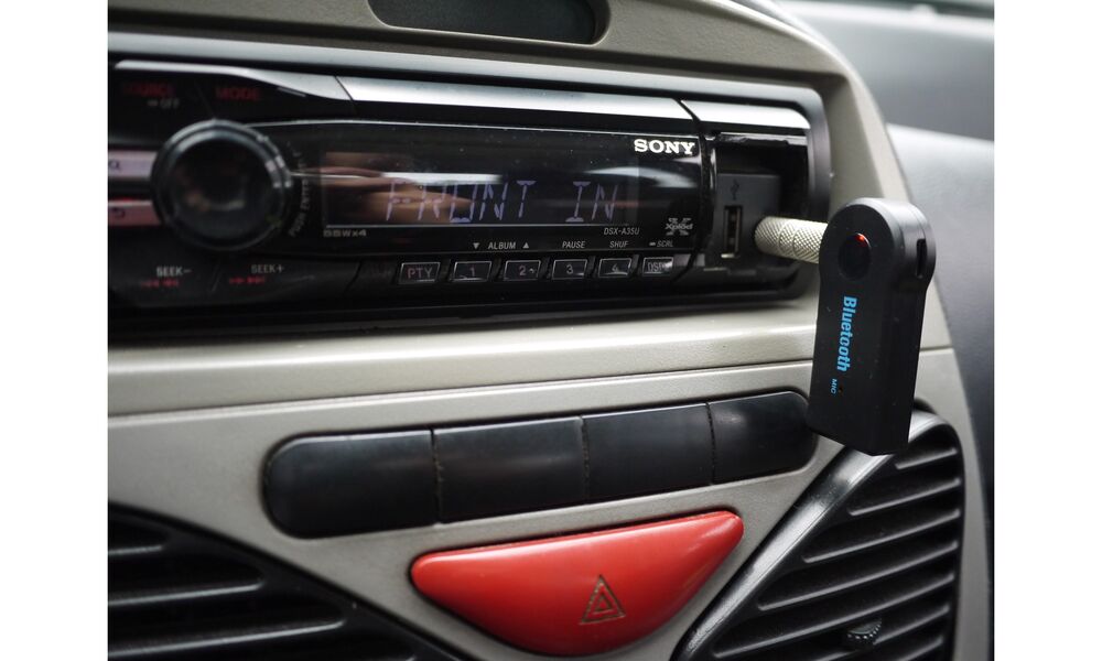 Banner da opinião Adaptador Receptor Bluetooth Auxiliar P2 3.5mm para Som Rádio de Carro