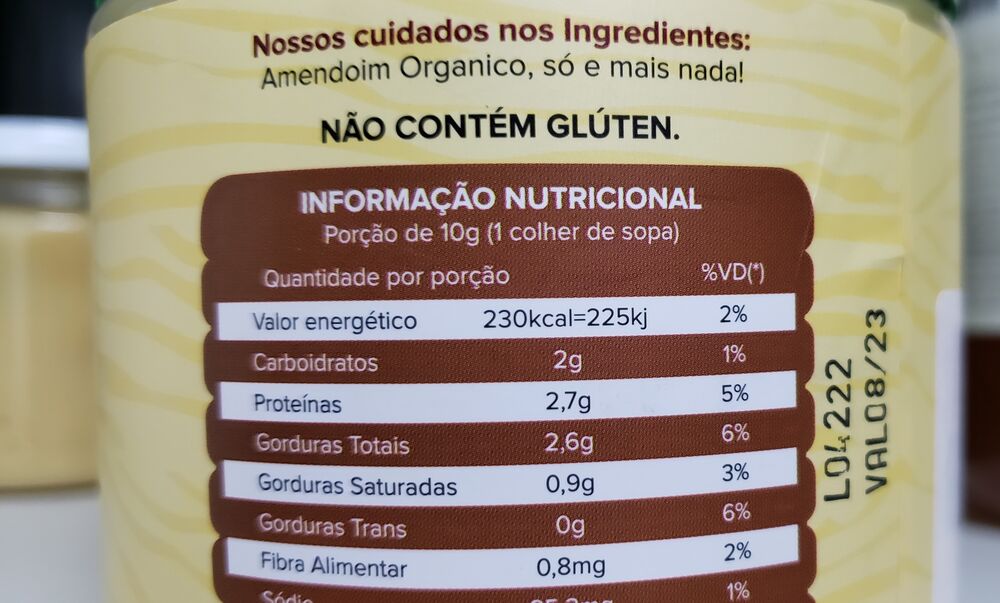 Pasta de Amendoim Orgânico Integral Organ 400g - Imagem 3