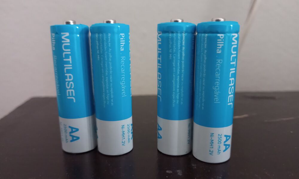 Pilhas Recarregáveis + Carregador Multilaser AA 2500mAh - CB054 - Imagem 3
