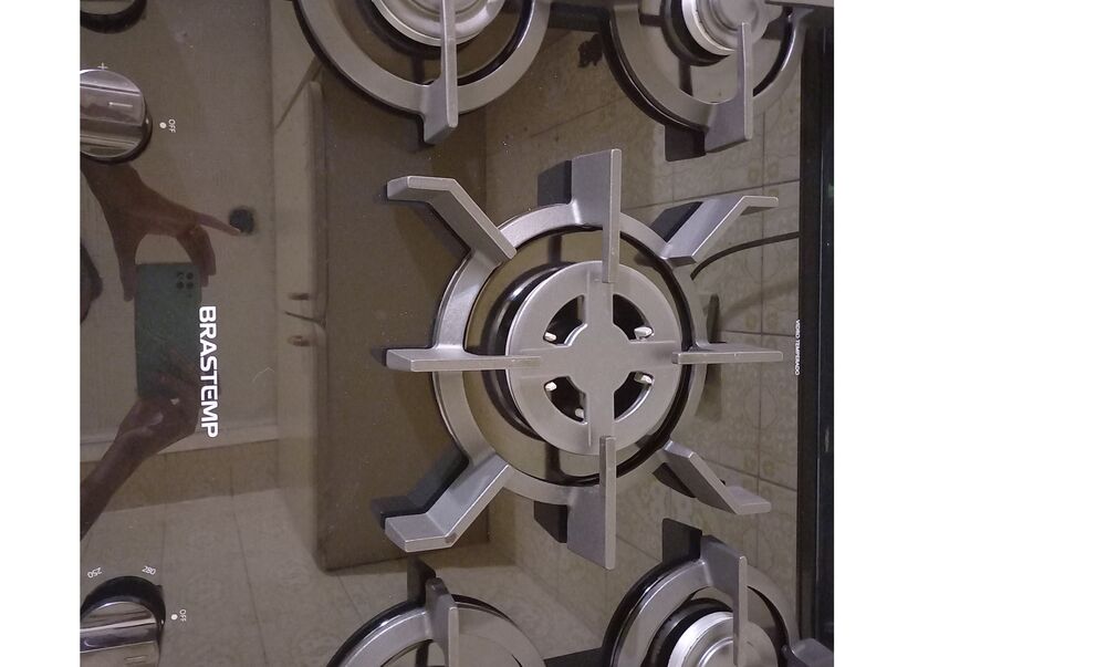 Fogão Brastemp 5 Bocas Preto Com Mesa de Vidro e Turbo Chama BIVOLT - Imagem 2