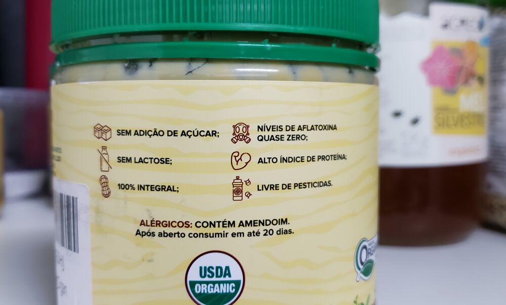 Pasta de Amendoim Orgânico Integral Organ 400g - Imagem 4
