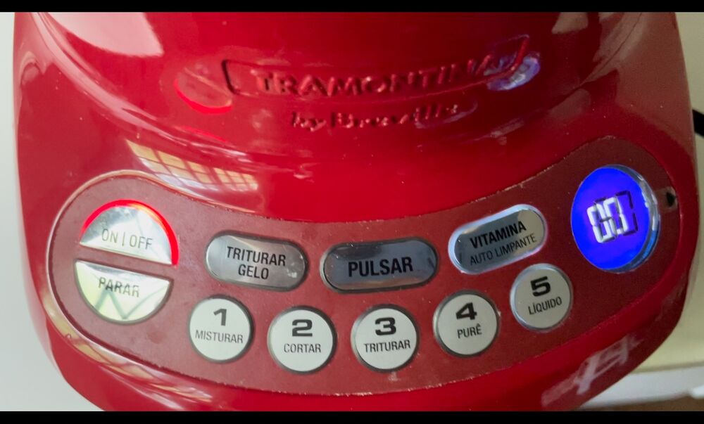 Liquidificador Smart Gourmet 127V, Tramontina, Vermelho - Imagem 1