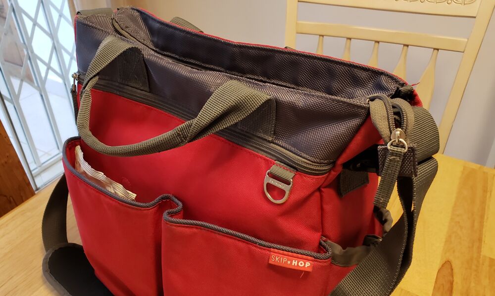 Banner da opinião Bolsa Maternidade Duo Signature, Skip Hop Vermelha