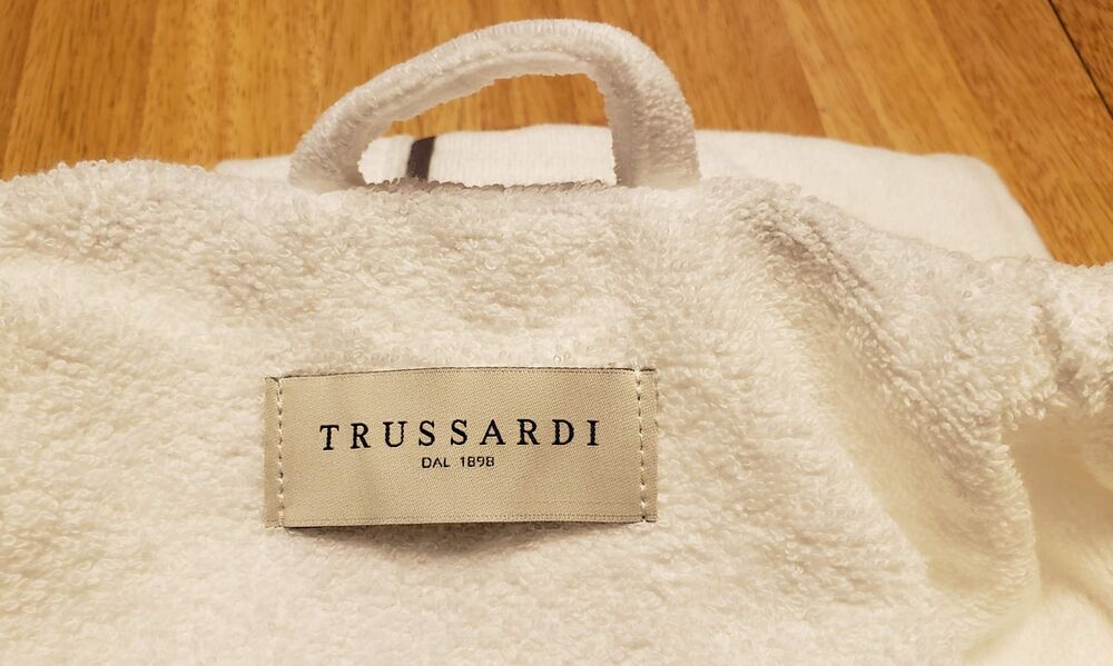 Foto de Roupão Aveludado Trussardi Masculino M Domenico filete cinza