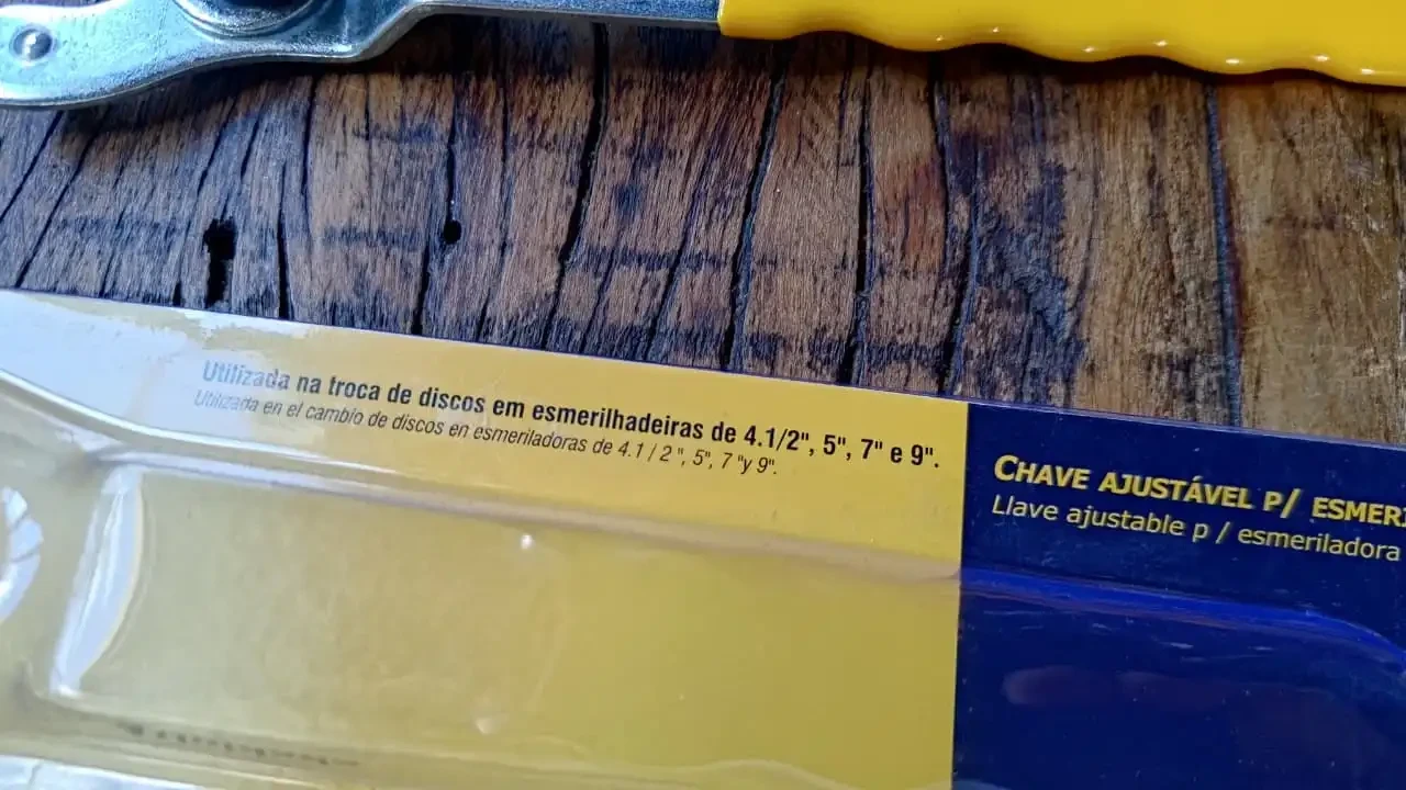 Chave ajustável para esmerilhadeira Vonder - Imagem 5