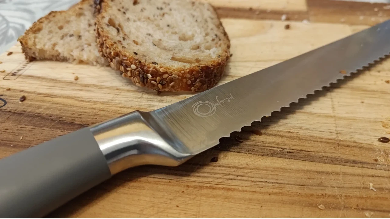 Faca para Pão Em Aço Inox 33cm Oxford Cool Grey - Imagem 3
