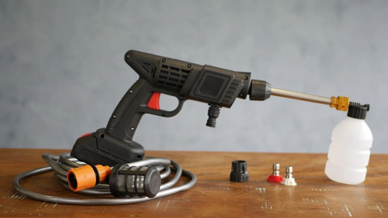 Lavadora De Alta Pressao Recarregavel Para Carros e Jardins - Imagem 4