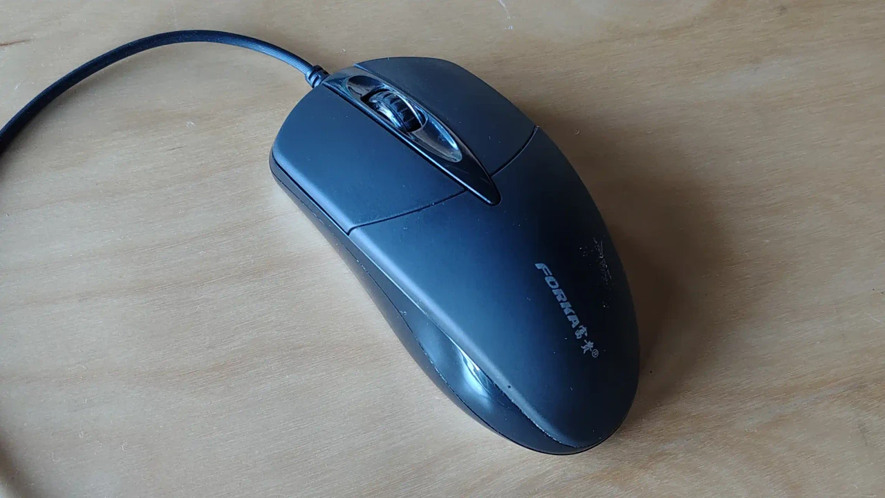 Banner da opinião Mouse USB FORKA