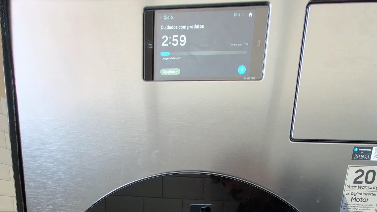 Banner da opinião Samsung Lava&Seca Bespoke AI 20kg Heat Pump
