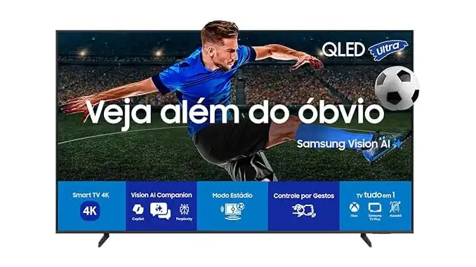 Banner da opinião Samsung Vision AI QEF1 55"