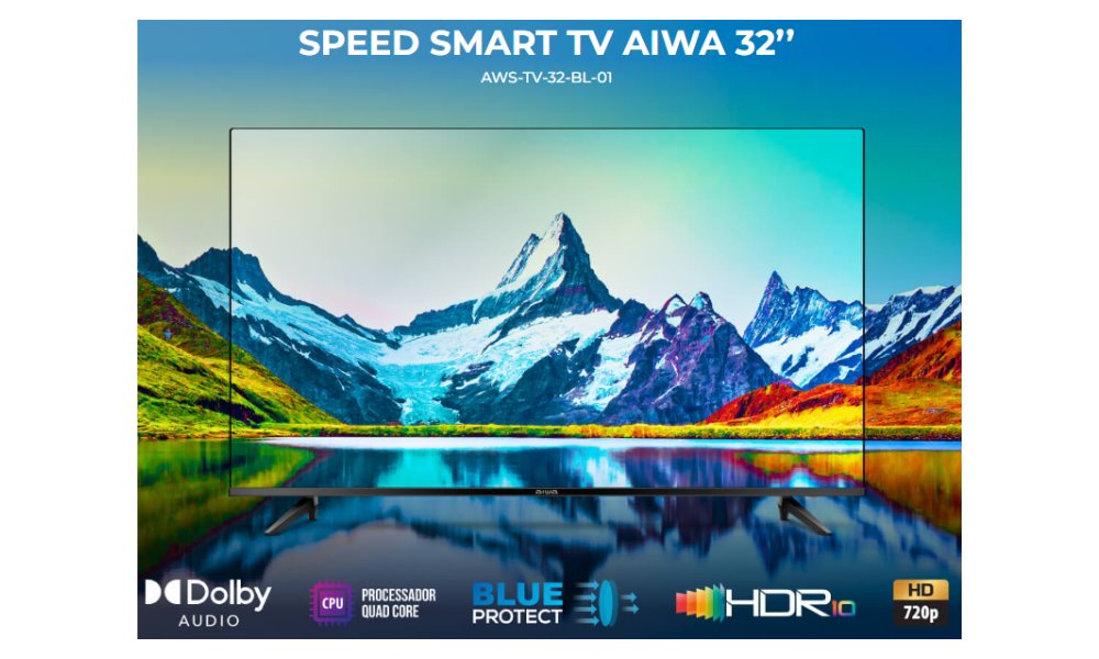 Banner da opinião Aiwa 32'' HD Borda Ultrafina AWS-TV-32-BL-01