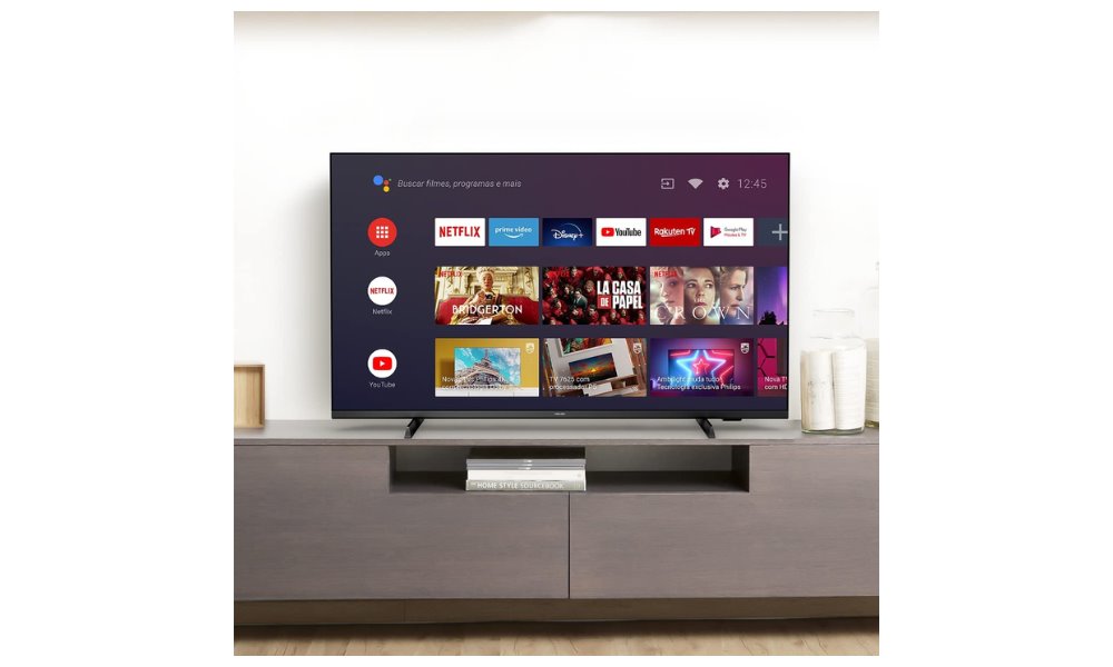 Banner da opinião Android TV 4K UHD LED 50''